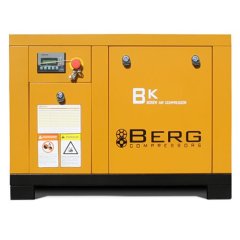 Промышленный винтовой компрессор BERG ВК-5,5Р-E/7 бар с ременным частотно-регулируемым приводом